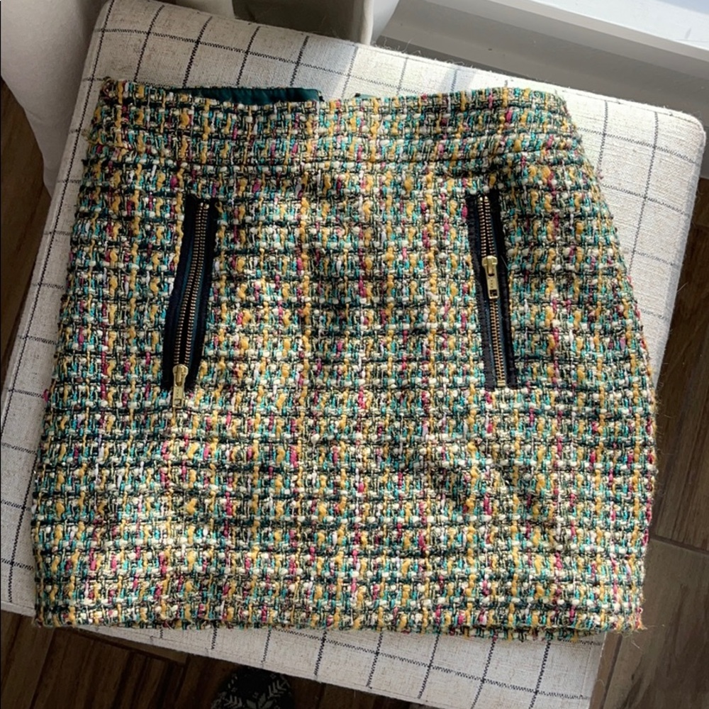 Jcrew factory tweed 00 skirt